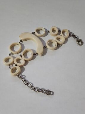Hippo Bone Ring-Link Statement Bracelet - Women Jewelry